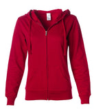 SS650Z WOMENS LIGHTWEIGHT ZIP HOODED SWEATSHIRT